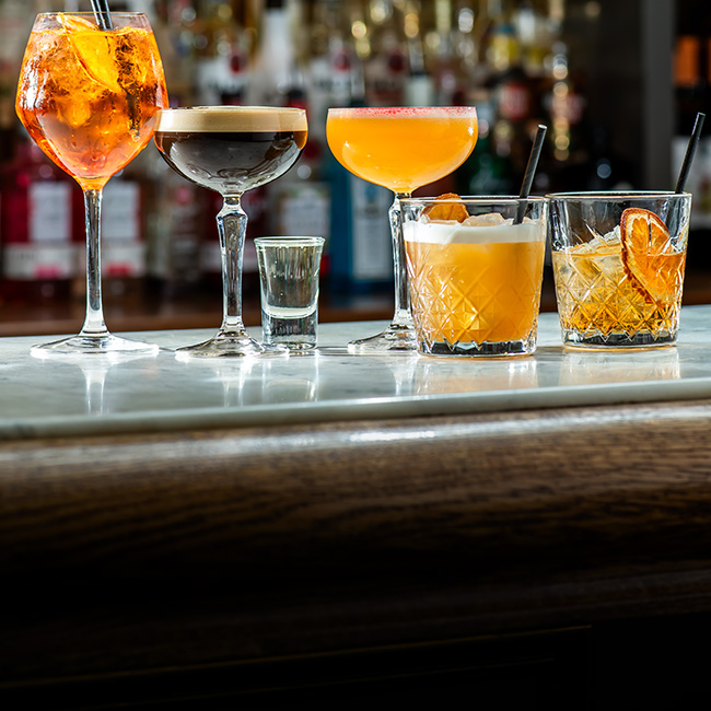 Wine & Drinks menu at The Mossbrook Inn