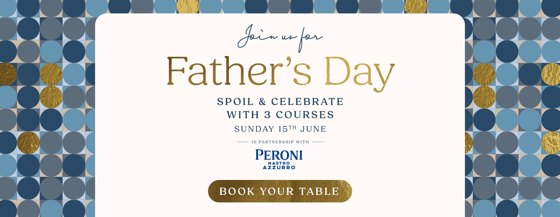Father’s Day menu Sheffield