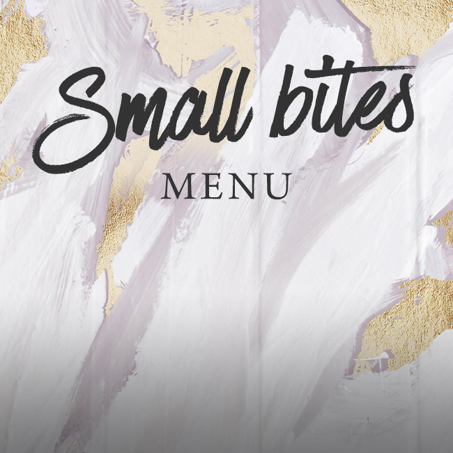 Small Bites menu at The Mossbrook Inn 
